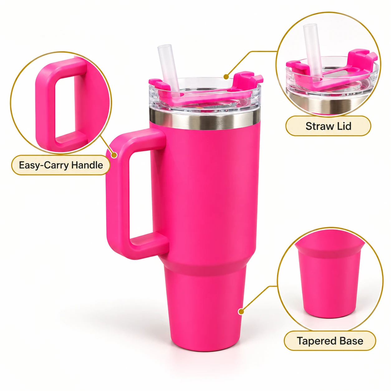 Insulated Travel Tumbler — Type 2 - view 3